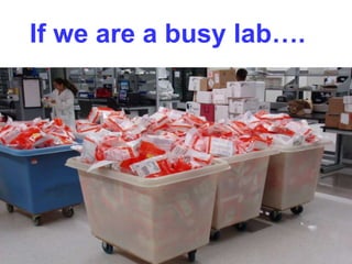 If we are a busy lab….
 