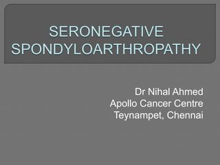 Dr Nihal Ahmed
Apollo Cancer Centre
Teynampet, Chennai
 