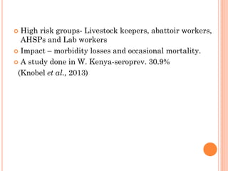 Seroprevalence and risk factors of Coxiella burnetii (Q fever) infection among humans in Bura irrigation scheme, Tana River County, Kenya