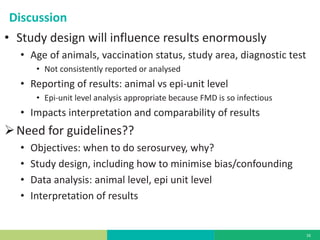 Serosurveillance and the PCP–FMD