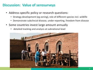 Serosurveillance and the PCP–FMD