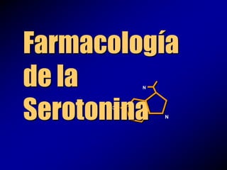 OH
N
N
Farmacología
de la
Serotonina
 