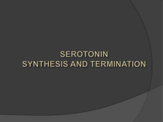 Serotonin  pharmacology
