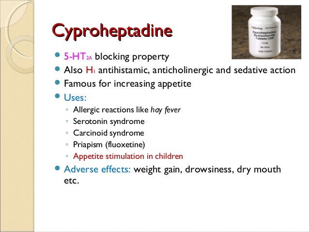 how cyproheptadine increase appetite