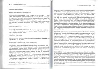 96 I ,t'", ESPEClES DE SERPENTES DO BRASIL
8) CORAL-VERDADEIRA
Micrurus spixii (Wagler, 1824) (Foto n° 225).
DESCRIÇÃO : Pequeno porte, 1, 6 m (Amaral, 1977 ; Campbell e Lamar,
1989), pupilas verticais, cabeça não destacada do corpo, dentição proterógli-
fa, peçonhenta. Seis a sete anéis vermelhos que são mais largos que os ne-
gros e brancos. Sete escamas supralabiais, terceira e quarta tocando o olho, 7
infralabiais, dorsais 15 file iras, ventrais de 200 a 229, anal dividida, subcau-
d ais de 15 a 25 (Cunha e Nascimento, 1978 e 1993 ; Campbell e Lamar,
1989).
DISTRIBUIÇÃO : Região Amazônica.
BIOLOGIA: Terrestre, alimentando-se de pequenas serpentes, anfisbênias e
lagartos. É ovípara sem dados de ovipostura (Cunha e Nascimento 1978 e
1998 ; Martins e O liveira, 1998).
FAM íUA : Viperidae
1) SURUCUCU, PICO-DE-JACA, SURUCUCU-DE-FOGO, SURUCUCU-
TINGA, MALHA DE FOGO.
Lachesis mula (Li nnaeus, 1766), (Fotos n° 226 e 227).
DESCRIÇ ÃO : Médio a grande porte, existindo relatos de exemplares de 3, 7
a 4,5 m, os mais precisos referentes a animais com 2, 5 m; dentição solenó-
glifa, peçonhenta, fossetas loreais presentes, pupilas verticais; possui uma
característica incomum: tem as escamas da ponta da cauda eriçadas. Na colo-
ração existe, basicamente, duas cores: o amarelo, que pode ter tons rosados
ou alaranjados como cor de fundo, e o preto, formando losangos que descem
da região vertebral e vão se afinando até à região para ventral. Escamas dor-
sais pontudas, lembram "picos de jaca" (casca do fruto asiático introduzido
no Brasil) . Nove a quinze escamas intrasupraoculares, 8 a 10 supralabiais, 12
a 17 infralabiais, 31 a 39 dorsais, 200 a 247 ventrais, 43 a 56 subcaudais
(Campbe ll e Lamar, 1989).
DISTRIBUIÇÃO: T ípica de Mata Atlântica bem conservada, do norte do Rio de
As ESPÉCIES DE SERPENTES DO BRASIL I 97
Janeiro até o Ceará; considerada como uma serpente de baixa densidade populacio-
nal. Na Bahia, ocorre em toda a faixa costeira, nos fragmentos de mata conserva-
dos, sendo confirmada a presença em municípios do Recôncavo Baiano e porções
mais ao norte do Estado da Bahia como: Valença (Argôlo, 1992 ; Freitas, 1999),
Mutuípe (Maria Vai verde, com. pess, 2000), Lage, Elísio Medrado(Elbano Moraes,
com. pess. 1995). Serra de São Francisco do Paraguaçu em Santo Amaro, três re-
gistros (Freiras e Guerreiro, 1998; ClAVE, 2002; Freitas e Pavie, 2002), Ilha de
ltaparica (Gerson Norberto, com. pess. 2003). Catu (Rogério Marcos, com. pess.
2001). Foi pouco registrada, até o momento, para o litoral ao norte de Salvador/Ba,
mas é muito comentada por "rurícolas" da região. No Sul do Estado da Bahia (Ar-
gôlo, 1992), é mais freqüente, pois seu bioma está mais conservado; ta~bém no
Ceará, no enclave úmido do Maciço do Baturité (Borges, 1991; Marco FreIlas. obs.
Pess. 2000). Região Amazônica. (Guianas, Suriname, Venezuela, Colômbia, Peru,
Equador e Bolívia).
BIOLOGIA: Crepuscular e noturna; terrestre, nutre-se de pequenos roedores;
ovípara (única viperídea americana com essa característica reprodutiva), em mé-
dia, 70 dias de incubação para os ovos (até 16) (Anibal Gimenez 1989 e Antônio
Argôlo, com. pess, 1995). É uma espécie tranqüi la, ao contrário das lendas po-
pulares que lhe atribuem agressividade extrema. Muito difícil de ser encontrada,
por se esconder por baixo de troncos e raízes, e em buracos de tatus. Segundo
comentários de pesquisadores, em 10 encontros naturais, os indivíduos procura-
vam sempre fugir ao contato humano, não desferindo nenhum bote defensivo,
somente intenção de fuga (Aníbal Gimenez, Geraldo Brisola, Elbano Moraes,
Antônio Argôlo e Marco Freitas, obs. Pess. 2002). O autor teve diversas oportu-
nidades de manejo com essa espécie em cativeiro, e pôde constatar que essa es-
pécie costuma ser bem dócil, sempre procurando fugir, inclusive os indivíduos
de mais de 10 anos de cativeiro.
COMENTÁRIO: É muito rara e ameaçada de extinção a população do leste do Bra-
sil; sua manutenção em cativeiro é relativamente difícil, só havendo três registros
de reprodução nessas condições (Antônio Argôlo, 1995; A. Melgarejo Gimenez,
1989, com. pess). Segundo Silva (2001), as duas subespécies que oco,rreriam no
Brasil (L. m. mula e L. m. rhombeata) ,!a verdade, seria apenas uma única espéCie
com duas populações: a Amazônica e a que fica isolada na Mata Atlântica do leste
do Brasil, a partir do Norte do Rio de Janeiro, que praticamente são idênticas com
diferenças muito sutis, não havendo características suficiente para diferenciá-las
em nível subespecífco.
 