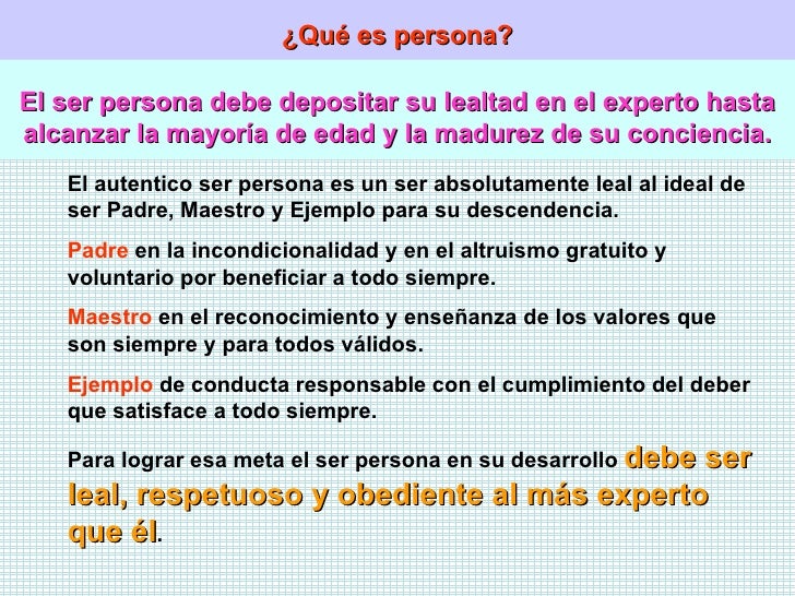 Ser persona