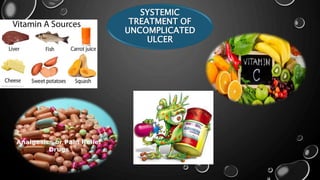 SYSTEMIC
TREATMENT OF
UNCOMPLICATED
ULCER
 