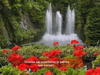 Gracias por enseñarme lo pobres  que somos!     