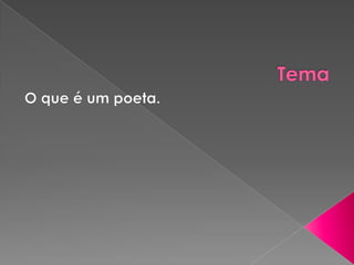 Estrutura Externa Estrofes: 14 versos, divididos em duas quadras e dois tercetos - soneto;