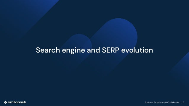 Business Proprietary & Conﬁdential | 3
Search engine and SERP evolution
 