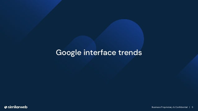 Business Proprietary & Conﬁdential | 5
Google interface trends
 