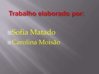 Sofia Matado
Carolina Moisão
 