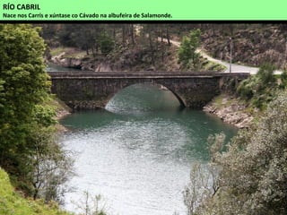 RÍO CABRIL
Nace nos Carrís e xúntase co Cávado na albufeira de Salamonde.
 