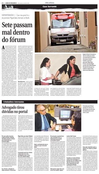 CMYK                                                       C4


C4 >> DIARIO DE PERNAMBUCO               - Recife, quinta-feira, 2 de setembro de 2010                                         vida urbana

                                                                                                                         Caso Serrambi
                                                                                                                                                                                                                                              Fotos: Teresa Maia/DP/D.A.Press




HIPERTENSÃO // Caso mais grave foi o
do promotor Miguel Sales, internado no Recife



Sete passam
mal dentro
do fórum
A
         equipe do Serviço de Aten-         quando os promotores questiona-
         dimento Móvel de Urgên-            vam um perito do IC sobre a ido-
         cia (Samu) teve muito tra-         neidade da reconstituição feita no
balho ontem no Fórum de Ipoju-              local onde as meninas teriam en-
ca. Duas enfermeiras foram cha-             trado em uma Kombi branca.
madas logo no início da manhã.                 Segundo nota oficial divulgada
O motivo: uma testemunha, três              pela família de Sales, ele tem se                                                                                                                                                  Equipe do Samu foi chamada no
jurados e duas pessoas da plateia,          queixado de dores no peito há pe-                                                                                                                                                  início da manhã para atender
incluindo o promotor aposenta-              lo menos uma semana. E esta, em                                                                                                                                                    uma testemunha, três jurados e
do Miguel Sales, passaram mal. À            particular, foi de estresse acima                                                                                                                                                  duas pessoas da plateia,
tarde, foi a vez da mãe de Maria            da média para ele. O promotor
Eduarda Dourado, Regina Lacer-              aposentado foi por várias vezes ci-                                                                                                                                                incluindo o promotor
da, também ser socorrida e até le-          tado pela acusação e suas duas tes-                                                                                                                                                aposentado Miguel Sales.
vada ao Hospital Santo Cristo, em           temunhas, os delegados Paulo                                                                                                                                                       À tarde, empresária Regina
Ipojuca, onde foi medicada e retor-         Jeann Barros e Cláudio Joventino,                                                                                                                                                  Lacerda, mãe de Maria Eduarda
nou ao fórum para acompanhar os             como o responsável por contur-                                                                                                                                                     Dourado, foi levada para um
depoimentos dos peritos do Ins-             bar as investigações e, desde o iní-                                                                                                                                               hospital em Ipojuca.Todos
tituto de Criminalística (IC). A tes-       cio, tentar incriminar os kombei-
temunha Abedenaldo Barbosa da               ros Marcelo e Valfrido Lira. Inclu-                                                                                                                                                tiveram picos hipertensivos
Silva também precisou de atendi-            sive, o advogado de defesa Jorge
mento médico. Ele estava à dispo-           Wellington pediu para que ele fos-
sição da Justica a pedido do Mi-            se chamado para depor no júri,
nisterio Público. No entanto, aca-          por causa da frequência com que
bou sendo dispensado pela juíza             foi citado. No entanto, a juíza não
Andrea Calado. Em comum, todos              autorizou o pedido.
com picos de hipertensão.
   A situação mais complicada foi           Atendimento - Logo no início
a de Miguel Sales, que iria passar          da manhã, a esposa de Marcelo,
a noite de ontem no Hospital Es-            Marilene Carvalho, teria afirma-
perança, no Recife, em virtude do           do que o marido também estava
histórico do promotor aposentado,           com pressão alta. No entanto, a
que é cardiopata e hipertenso. Sa-          informacão não foi confirmada                           ca dentro do carro que o levava         para hospital no centro de Ipoju-         irmão dele Cláudio Lapenda, que
les ficou internado na UTI coro-            pela assessoria de imprensa do Tri-                     para o fórum, mas também não foi        ca, onde foi medicada e depois re-        é oficial de Justiça e o acompanha
nária da unidade e, na manhã de             bunal de Justica de Pernambuco                          confirmado oficialmente.                tornou para o fórum. Em meio ao           no julgamento, também teve um
hoje, será submetido a novos exa-           (TJPE). Os rumores do lado de fo-                         - Por volta das 15h, foi a empre-     tumulto da manhã, o promotor              pico de pressão e precisou de aten-
mes para só então receber alta. Sa-         ra do tribunal davam conta que o                        sária Regina Lacerda quem preci-        Ricardo Lapenda também preci-             dimento. Em menos de uma hora,
les apresentou sinais de tontura            kombeiro teria machucado a cabe-                        sou ser socorrida. Ela foi levada       sou deixar o tribunal às pressas. O       os dois retornaram ao fórum.




    Criminalista e internautas
                                                                                         Juliana Leitão/DP/D.A.Press




Advogado tirou
                                                                                                                                                                                                                               Criminalista João Olímpio
                                                                                                                                                                                                                               participou da cobertura ao
                                                                                                                                                                                                                               vivo do julgamento feita pelo

dúvidas no portal                                                                                                                                                                                                              diariodepernambuco.com.br
                                                                                                                                                                                                                               ontem à tarde

   Um julgamento que não está só            ticipou ontem da cobertura ao vi-
dividindo opiniões, mas a socieda-          vo do julgamento feita pelo diario-
de. É assim que o advogado crimi-           depernambuco.com.br e esclareceu
nalista João Olímpio classifica o           dúvidas dos internautas.
júri dos kombeiros. Especialista               Entre os questionamentos mais
num dos assuntos mais comenta-              apontados pelos milhares de par-
dos esta semana no estado – os de-          ticipantes está o fato de os amigos
talhes e procedimentos do tribunal          das adolescentes, com quem elas
do júri -, Olímpio, professor de pro-       viajaram para passar o fim de se-
cesso penal na Universidade Cató-           mana na praia de Serrambi, não
lica de Pernambuco e na Escola de           terem sido chamados para depor
Magistratura de Pernambuco, par-            em juízo.



Por que os ditos inocentes                  Miguel Sales para depor? (Rafael)                       a ser absolvidos muito dificilmente     Em que parte os jurados ficam             resolver falar? (Luísa)                  te os óculos de Tarsila estavam nas
amigos deTarsila e Eduarda                  Apesar da polêmica que envolveu a                       teremos possibilidade de êxito em       mais comovidos? Com os                    Por iniciativa própria, ninguém po-      mãos dos acusados ou de familiares
não estão presentes no fórum                atuação do então promotor, entendo                      novas investigações, o que poderá fa-   depoimentos da acusação                   de se apresentar perante um júri pe-     seus, é indício bastante forte que, so-
para testemunhar sua                        que seria válida a sua ouvida em ple-                   zer com que o crime fique impune,       ou da defesa? (Carol)                     dindo para prestar depoimento sem        mado a outros e outros, podem nos
inocência? (Júlio)                          nário para que pudesse ele, na fren-                    lamentavelmente.                        Não podemos afirmar a priori quais        ter sido arrolado pelas partes. Toda-    levar a concluir pela responsabili-
Issoéumaquestãodeforoíntimodes-             te dos jurados, explicar as razões pe-                                                          os depoimentos capazes de mais me-        via, o artigo 497, inciso 11, do Códi-   dade dos acusados, no tocante à
ses rapazes. Quem indica as pessoas         las quais nunca acreditou que os ir-                    Qual é a principal prova que os         xer com a emoção dos jurados. Isso        go de Processo Penal, confere pode-      morte das vítimas.
para testemunhar num julgamento             mãos kombeiros tenham sido os au-                       condena ou que os inocenta?             depende muito do que esteja sendo         res ao juiz para determinar, de ofí-
perante o júri é a defesa ou a acusa-       tores desses homicídios. A sua pala-                    (Ivan)                                  dito, por quem esteja sendo dito e        cio, ou a requerimento das partes,       Caso sejam absolvidos, quais os
ção. E nenhuma das partes manifes-          vra perante o júri poderia causar um                    Não conheço as provas no processo.      também da forma como esteja sen-          ou de qualquer jurado , qualquer di-     direitos com relação ao estado?
tou o interesse de ouvir os rapazes.        certo impacto e beneficiar os réus.                     Todavia, pelo que noticiou a mídia,     do dito. É natural que no caso espe-      ligência que possa ser tida como im-     (Juliana)
Além disso, a Dra. juíza pode, a qual-                                                              o fato das moças terem sido vistas      cífico dos irmãos kombeiros, sendo        portante para o esclarecimento da        É muito difícil se obter a reparação
quer momento, no decorrer do jul-           A absolvição pode levar a Justiça                       pela última vez entrando na Kombi       eles, filhos naturais da terra onde es-   verdade. Dentro dessa moldura, se-       civil por parte do Estado em caso des-
gamento, determinar, excepcional-           a determinar uma nova                                   dos acusados e dias depois terem apa-   tá sendo realizado o julgamento, e        ria legalmente possível a ouvida ain-    sa natureza. A lei processual penal so-
mente, a ouvida de qualquer pessoa          investigação, já que o crime                            recido mortas é algo que de certa       considerando ainda que boa parte          da de qualquer pessoa.                   mente prevê a indenização por erro
que possa, segundo a sua ótica, tra-        ficou sem solução? (Fábio)                              formacomprometeosacusados,prin-         da opinião pública local entende que                                               judiciário, ou seja, se eles forem con-
zer informações que possam ser re-          Sem dúvida. Se o júri entender e de-                    cipalmente se for verdade que os ócu-   eles são inocentes, agregando-se tu-      Considera os óculos deTarsila,           denados, estiverem cumprindo pe-
levantes para o julgamento dos réus,        cidir que não foram os acusados, é                      los de uma das vítimas estava em po-    do isso ao fato de que os jurados são     embora não encontrados, e a              na e depois se descobrir que os mes-
o que não ocorreu, pelo menos até           lógico que os homicídios teriam si-                     der de um dos réus. Por outro lado,     pessoas da sociedade local, é possível    gravação que será exibida no júri,       mos são inocentes. A prisão preven-
agora,nocasopresente,postoquecer-           do praticados por outra ou por ou-                      a multiplicidade de versões que to-     que no caso concreto, em princípio,       cujo teor remete aos óculos,             tiva, por força da qual eles estão pre-
tamente os ditos depoimentos não es-        tras pessoas. Nada impede, assim,                       dos nós ouvimos no decorrer de to-      os depoimentos trazidos pela defesa       prova substancial para uma               sos, é medida prevista na lei e tida pe-
tão sendo considerados importantes          que novas e novas investigações se-                     do esse tempo, inclusive a de que as    possam causar maior impacto e emo-        condenação? (Priscila)                   lo direito como um mal necessário
para o deslinde da causa.                   jam feitas para se tentar chegar ao                     jovens teriam sido mortas numa fes-     ção nos componentes do júri.              Não entendo isso como uma prova          durante o processo, para acautelar o
                                            responsável. Todavia, posso lhe adian-                  ta com largo consumo de drogas, su-                                               absoluta e capaz de, por si só, levar    interesse público. Por fim, não vejo
Se o Sr. fosse o advogado de                tar, com a minha experiência de ad-                     gere outras possibilidades e dúvidas,   Pode aparecer algum fato novo             à condenação dos réus. Todavia,          como viável reparação civil por par-
defesa chamaria o ex-promotor               vogado, que se os kombeiros vierem                      o que somente favorece os acusados.     (como nas novelas) e alguém               não resta dúvida de que se realmen-      te do estado, no caso presente.




                                                                                         CMYK
 