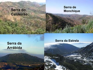 Serra do Caldeirão Serra de Monchique Serra da Arrábida Serra da Estrela 