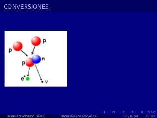 CONVERSIONES




FILIBERTO ACEVEDO (BUAP)   PROBLEMAS DE MECANICA   July 13, 2011   2 / 352
 