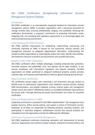 sertifikasi iso 27001 Strengthening Information Security Management ...