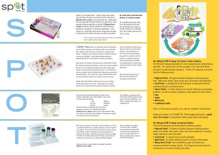 Serum allergy testing & treatment