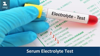 Serum Electrolyte Test
 