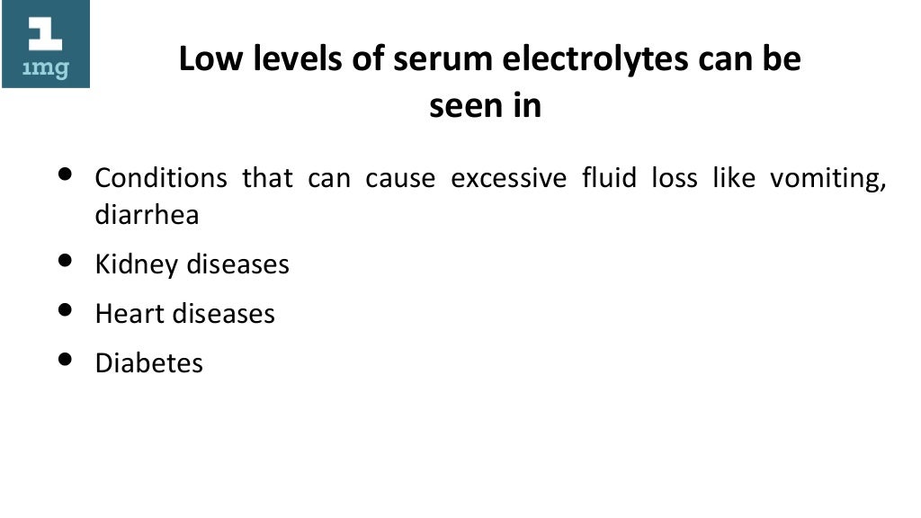 Serum electrolytes test