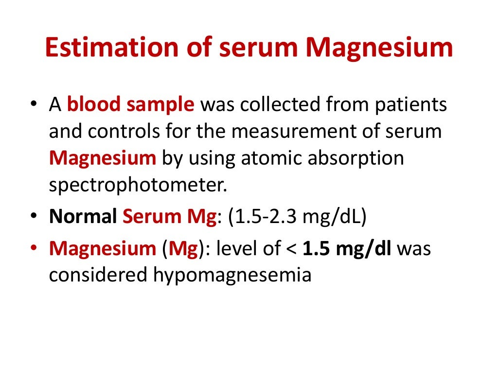 Serum magnesium level in children with bronchial asthma