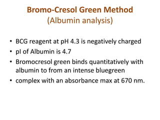 Serum protein analysis and ag ratio | PPTX