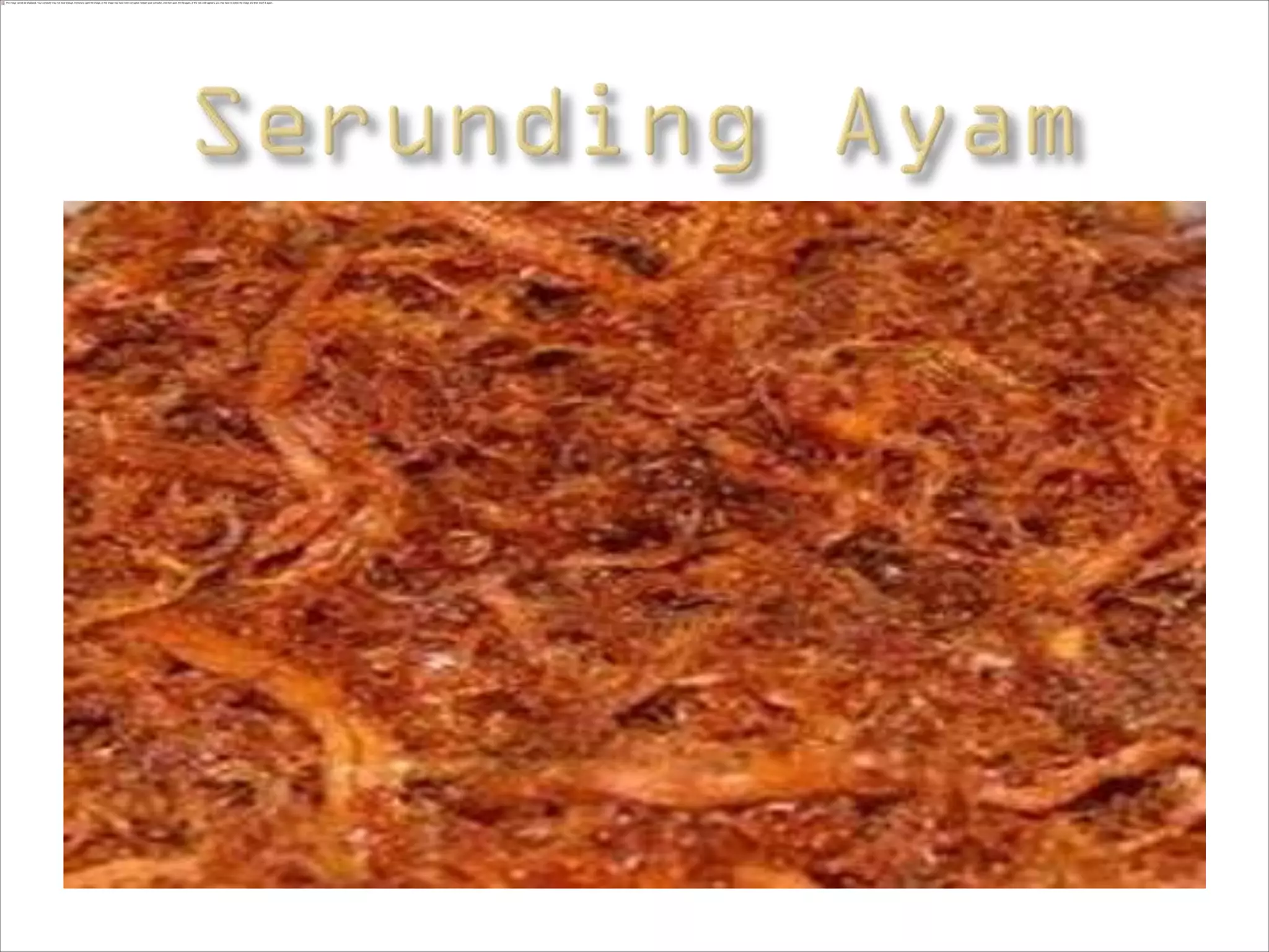 Serunding Tradisional Kak Sah ~