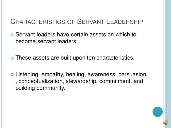 Characteristics of a Servant Leader Part 1 – READ GROW LEAD