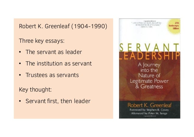 the servant as leader essay 1970