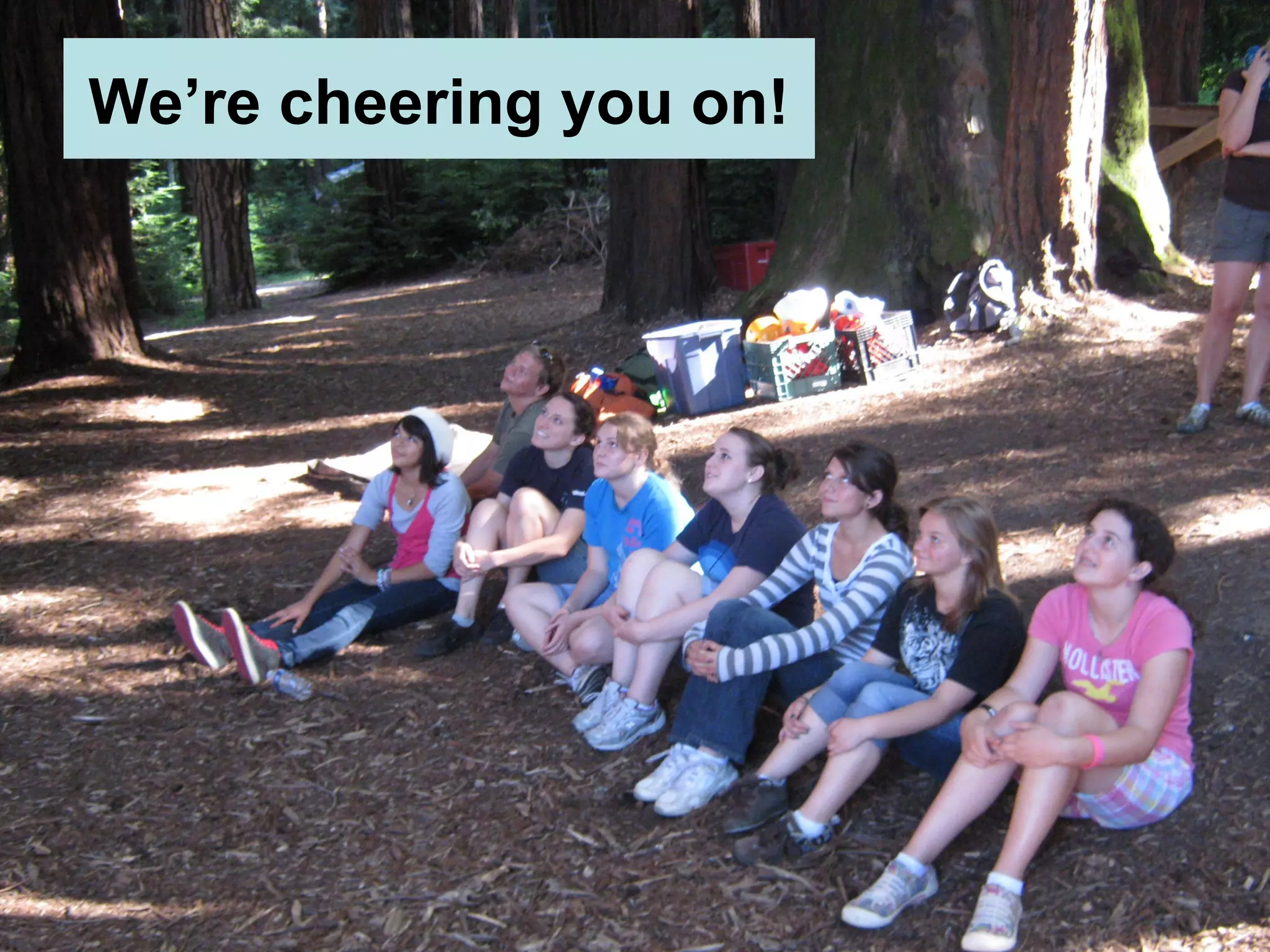 We’re cheering you on!
 