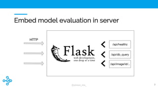 @simon_mo_
Embed model evaluation in server
7
HTTP
/api/healthz
/api/db_query
/api/image/id/..
 