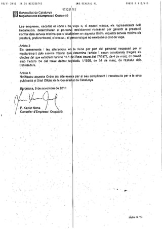 Serveis minims vaga 14 n