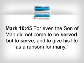 Serve like jesus- SOS seminar | PPT