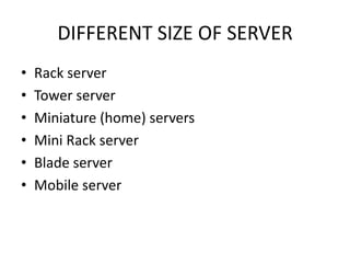 Basic Server PPT (THDC) | PPTX