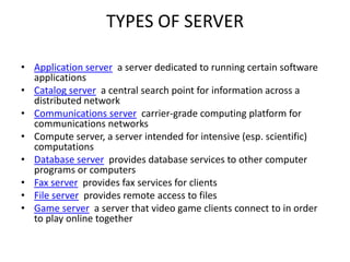 Basic Server PPT (THDC) | PPTX