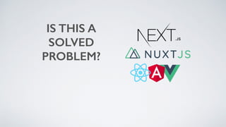 IS THIS A
SOLVED
PROBLEM?
 