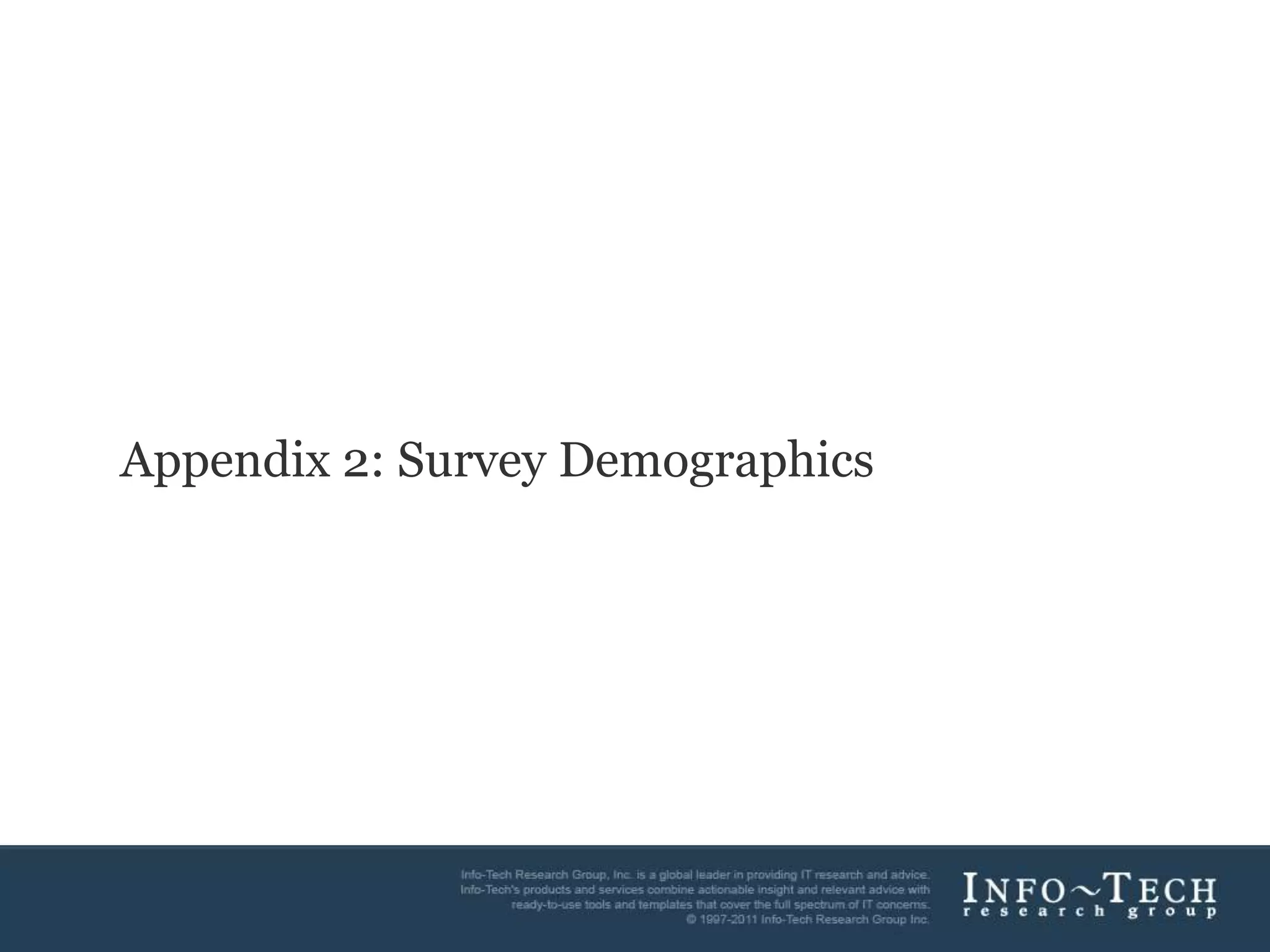 Server Virtualization Vendor Landscape Category Definitions For a complete description of Info-Tech’s Vendor Landscape methodology, and a comprehensive list of the evaluation criteria used, see the Appendix.