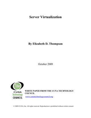 Server Virtualization | PDF