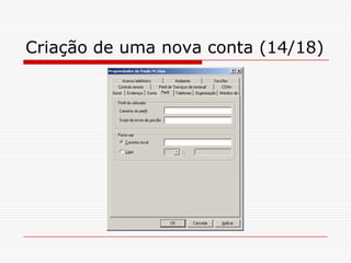Criação de uma nova conta (14/18)