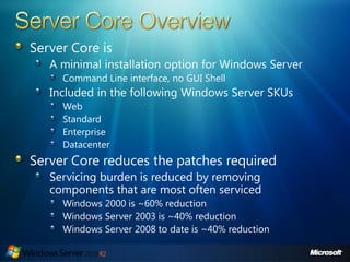 Server2008 R2 Overview