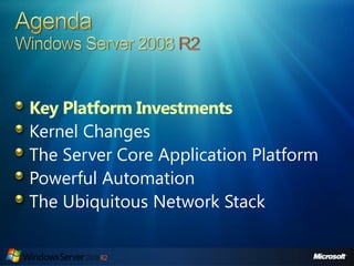 Server2008 R2 Overview