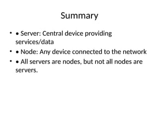Understanding Servers and Nodes in Computer Networks: Roles, Functions ...