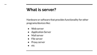 Server architecture | PPT