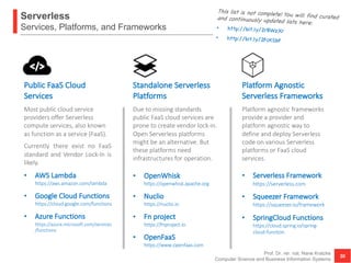 Serverless Architectures - Where have all the servers gone? | PDF
