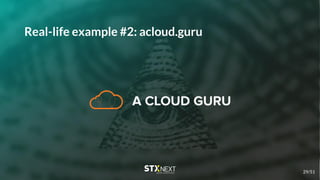 Real-life example #2: acloud.guru
29/51
 