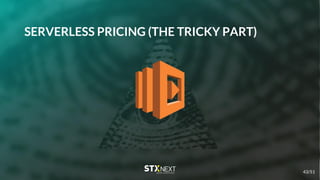 SERVERLESS PRICING (THE TRICKY PART)
43/51
 