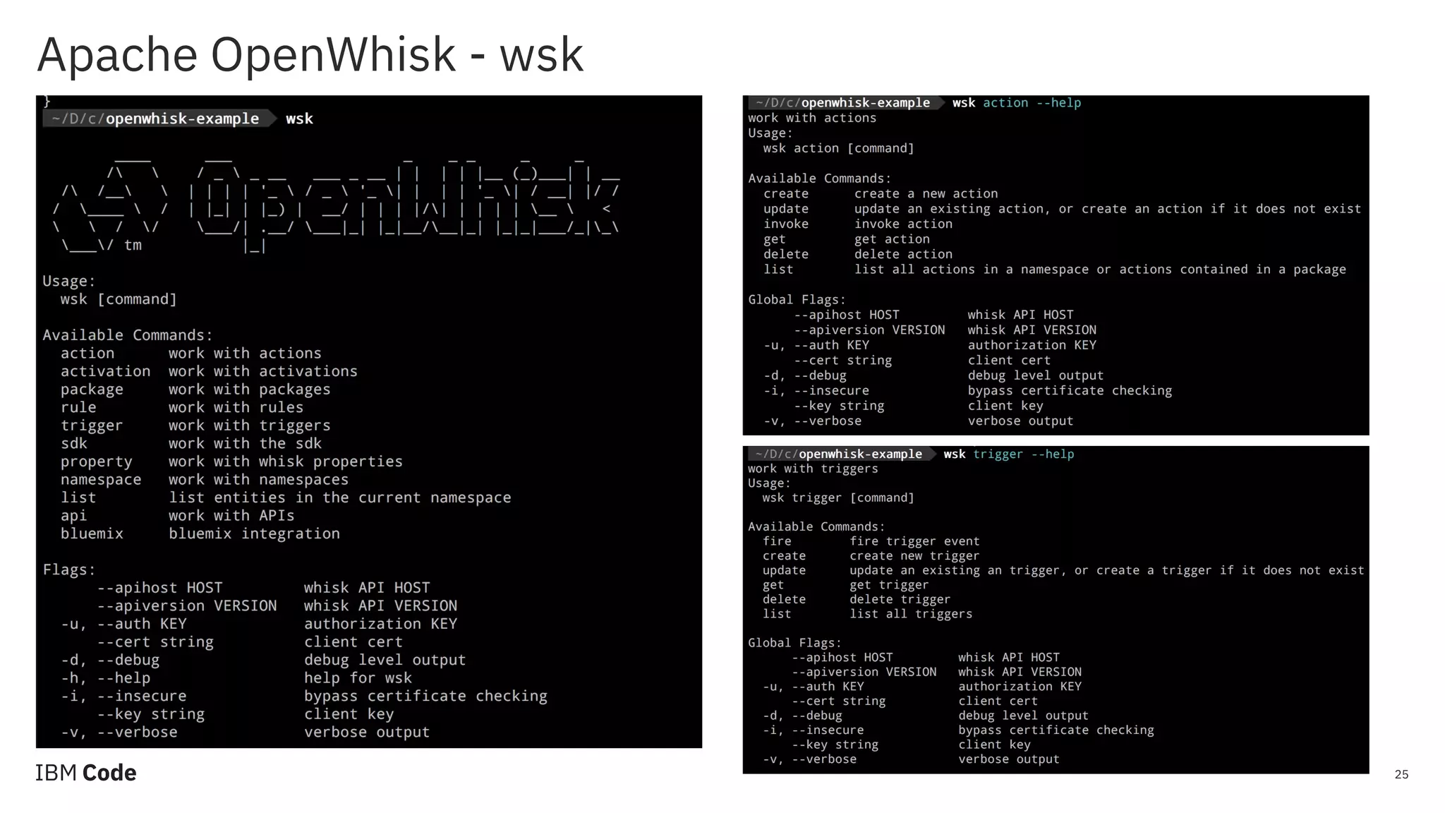 Apache OpenWhisk - wsk 25 