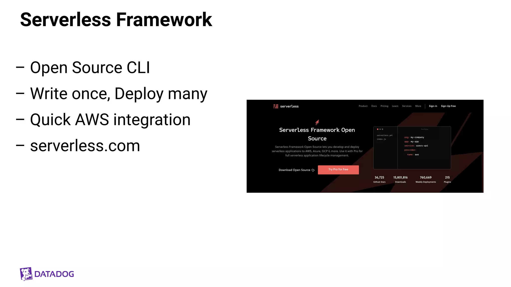 Monitoring Serverless Applications with Datadog