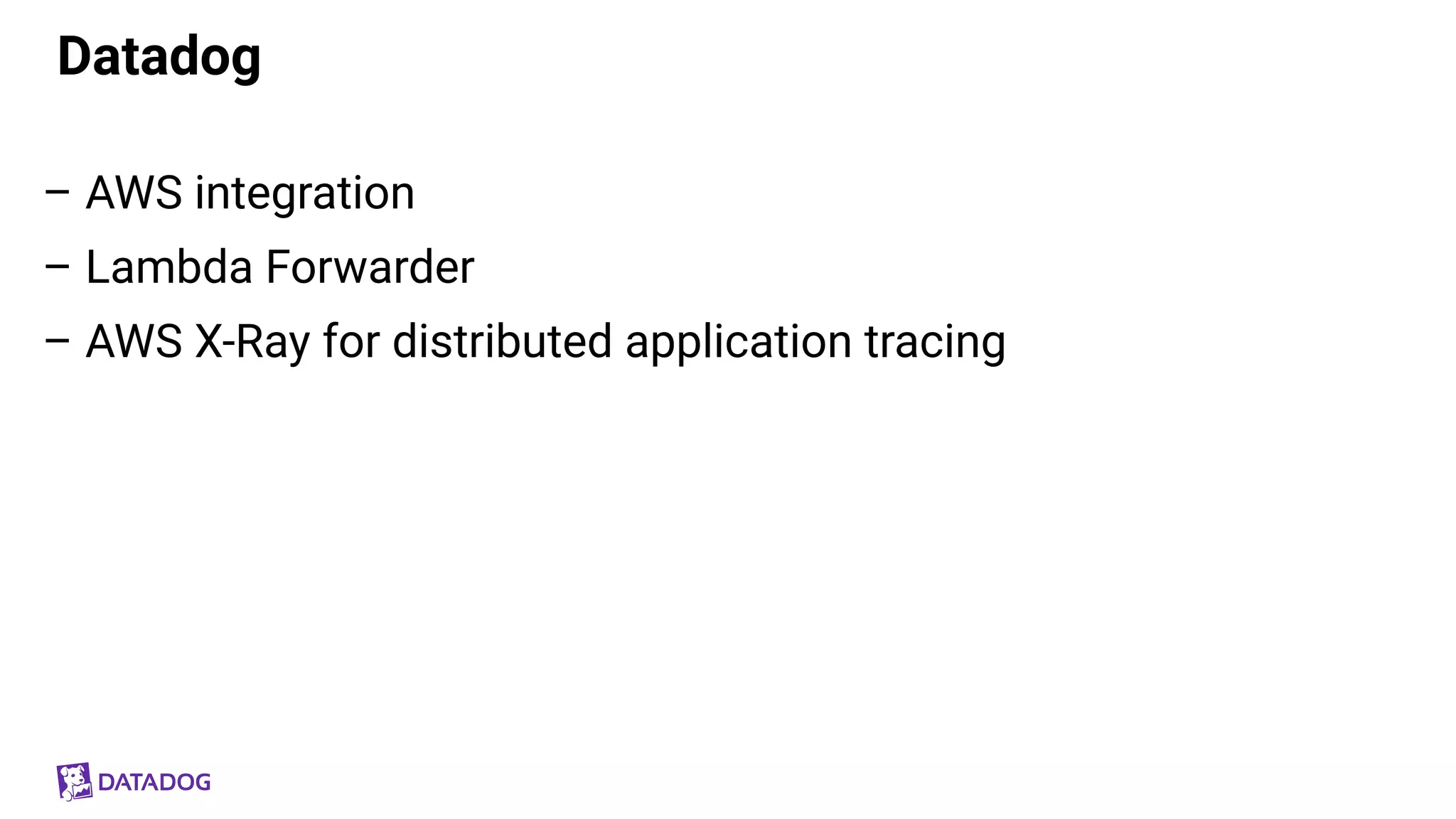 Monitoring Serverless Applications with Datadog