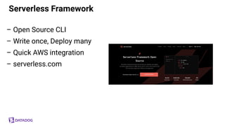 Monitoring Serverless Applications with Datadog